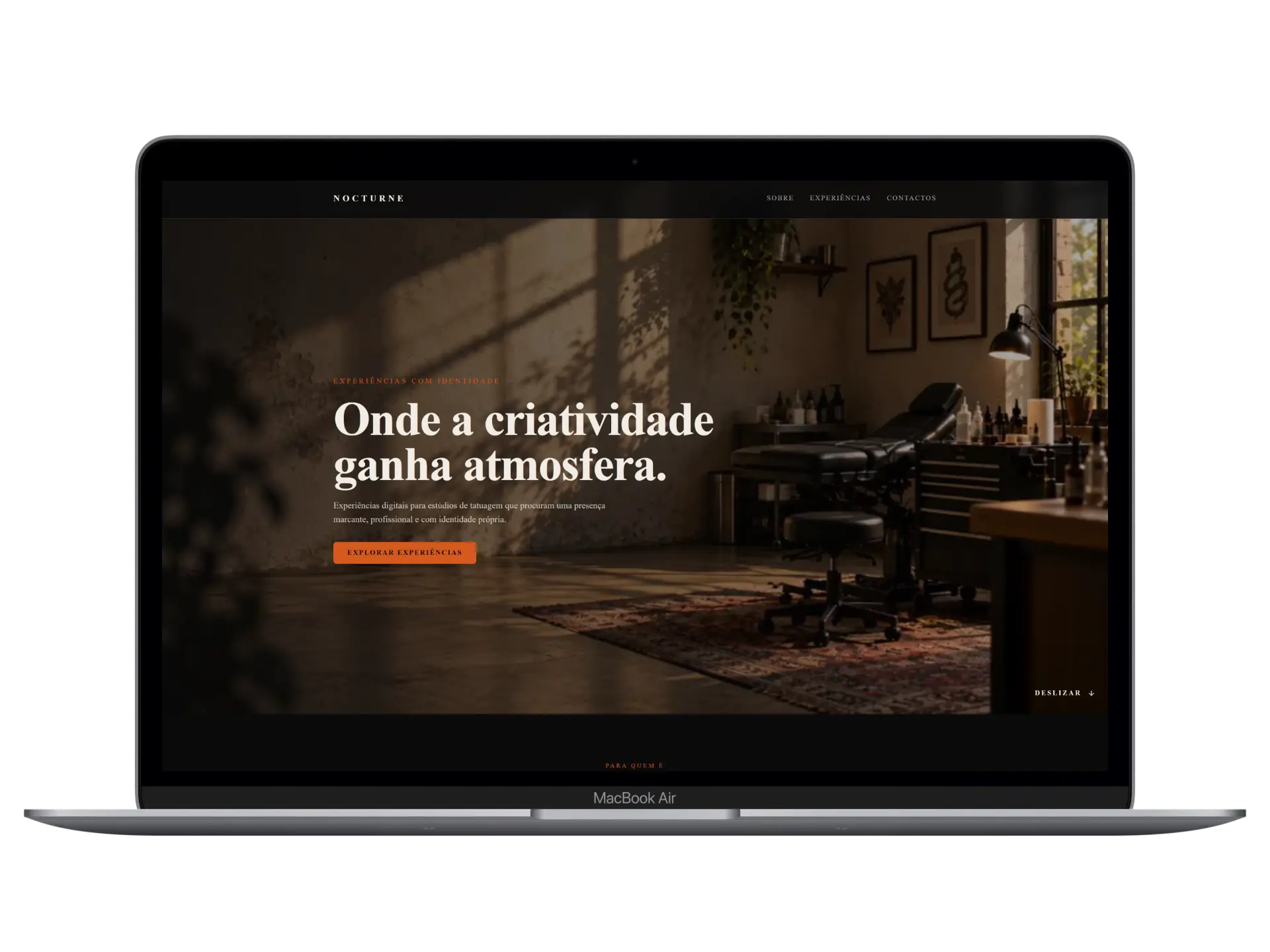 Nocturne website concept