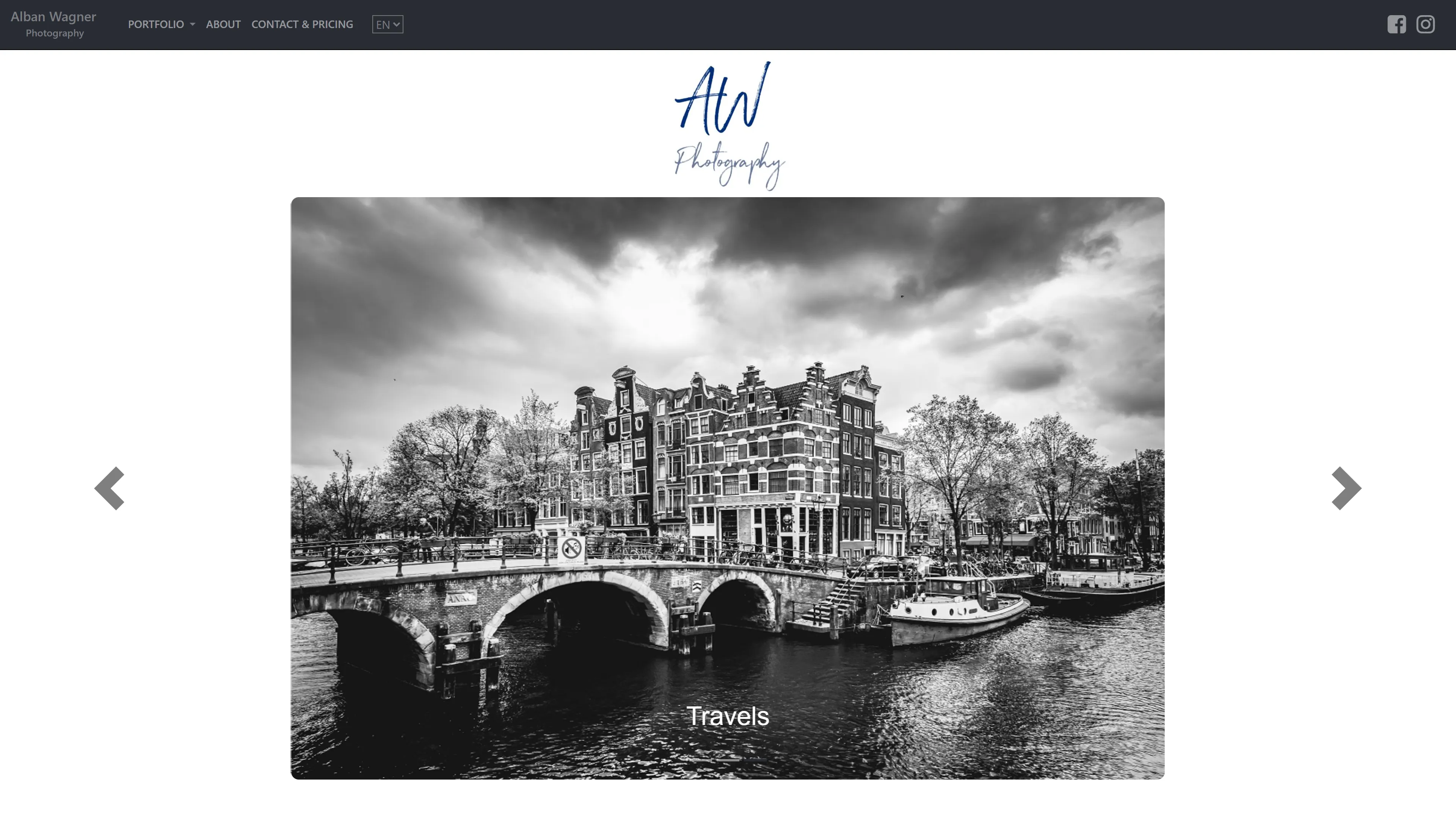 Preview do website Alban Wagner