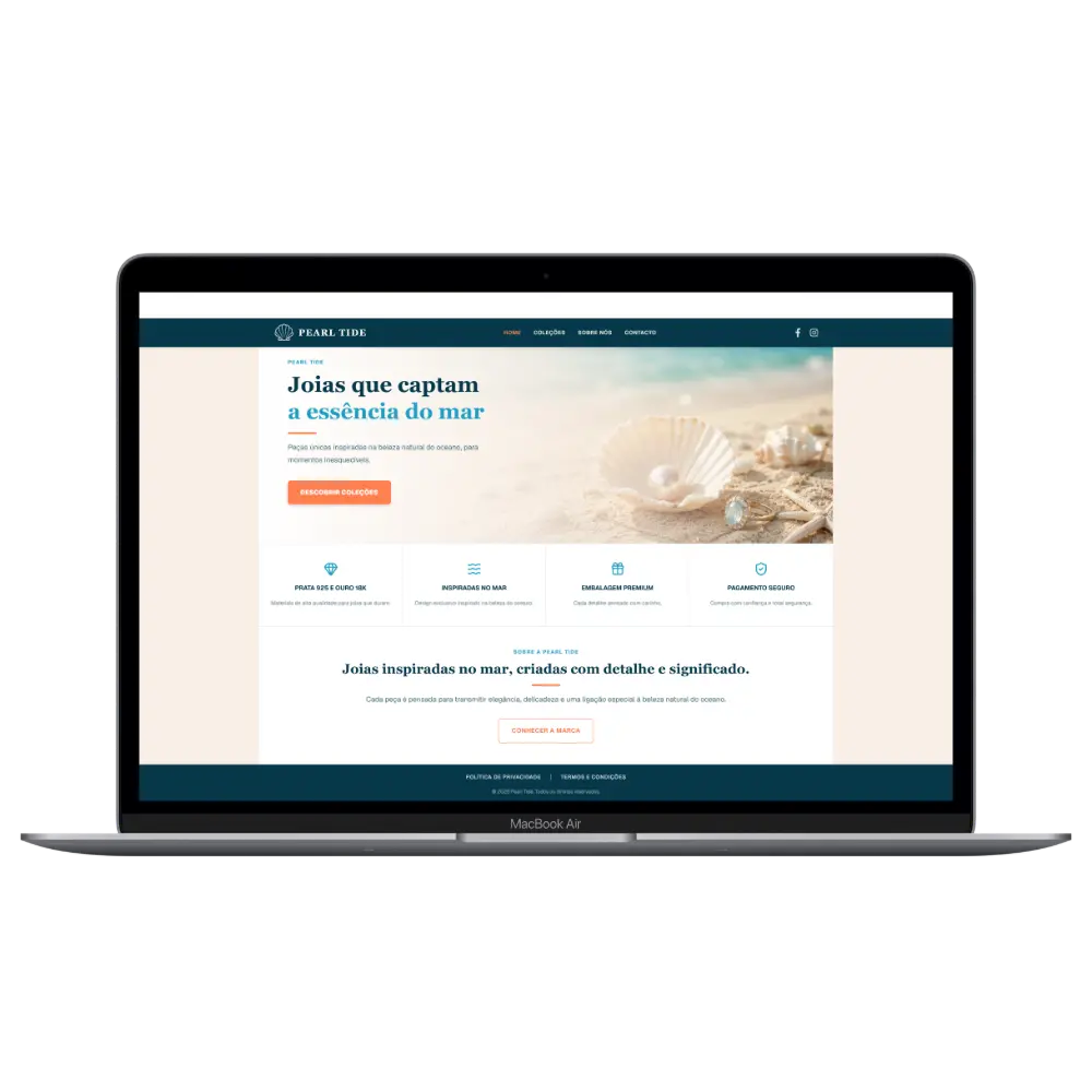 Pearl Tide website concept